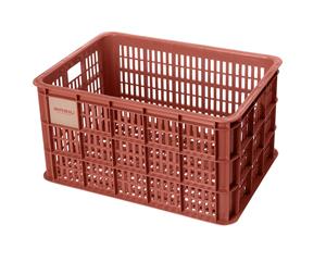Basil Fietskrat Crate L 40L Terra Red MIK/RT