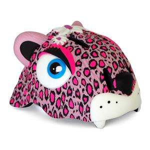 Crazy Stuff Kinderhelm / Fietshelm Roze Luipaard / Pink Leopard Small 49-55 cm