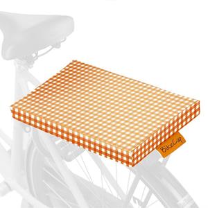 BikeCap Fietskussen Orange Checkmate