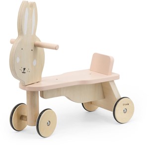 TRIXIE Wooden bicycle 4 wheels - Mrs. Rabbit