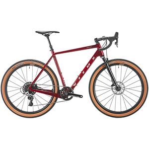 Vitus Substance Carbon HT RIVAL 1X Gravel Bike - Schwarze Kirsche}