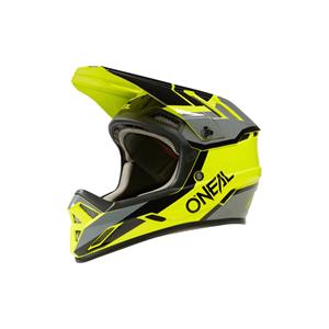 O'Neal Backflip Strike Full Face Helmet SS23 - Black-Yellow}  - L}