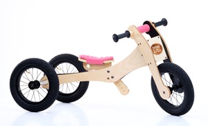 Trybike  Holz Laufrad 4-in-1 Rosa