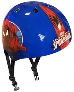 Marvel skatehelm spider-man blauw/rood maat 54/60 cm