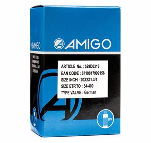 AMIGO Binnenband 20 x 2 x 1 3/4 (54 400) DV 45 mm