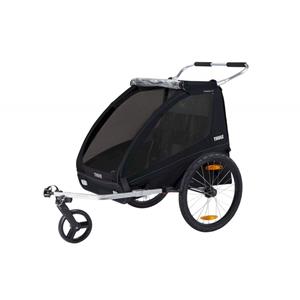 Thule Coaster 2 XT Bike Trailer+Stroll - Kinderanhänger Black 2-Personen