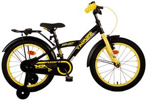 Volare Kinderfahrrad Thombike für Jungen 18 Zoll Kinderrad in Schwarz Gelb
