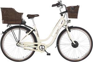 FISCHER Fahrrad E-Bike "CITA ER 1804 418 48", 3 Gang, Shimano, Nexus, Frontmotor 250 W, (mit Bedienungsanleitung-mit Akku-Schlüssel-mit Akku-Ladegerät-mit Beleuchtungsset-mit Schloss