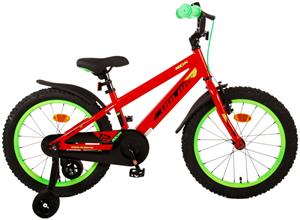 Volare Kinderfahrrad Rocky Fahrrad für Jungen 18 Zoll Kinderrad in Rot