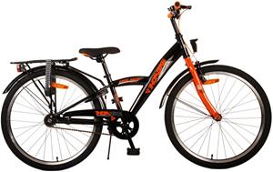 Volare Kinderfahrrad Thombike für Jungen 24 Zoll Kinderrad in Schwarz Orange