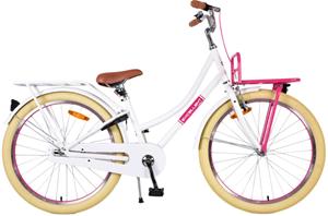 Volare Kinderfahrrad Excellent Fahrrad für Mädchen 24 Zoll Kinderrad in Weiß