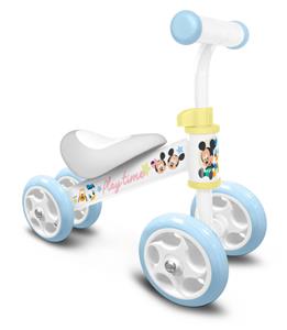 Disney Play Time Mickey loopfiets met 4 wielen Junior Wit/Lichtblauw