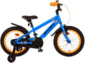 Volare Kinderfahrrad Rocky Fahrrad für Jungen 16 Zoll Kinderrad in Blau
