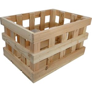 Woodybox transport krat met houten raster