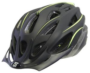 Qtcycletech Helm fuse mat zwart fluo m 54-58 cm 2810420