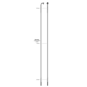 Sapim Spaak 14-296L Race RVS zonder nippel (100st)