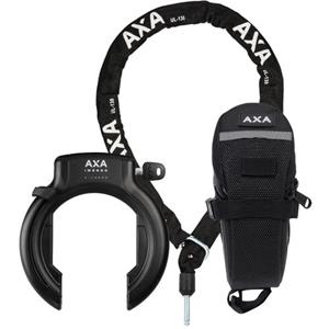 AXA Set Ringslot Imenso Xl +insteekketting Ulc 130 Bag Zwart