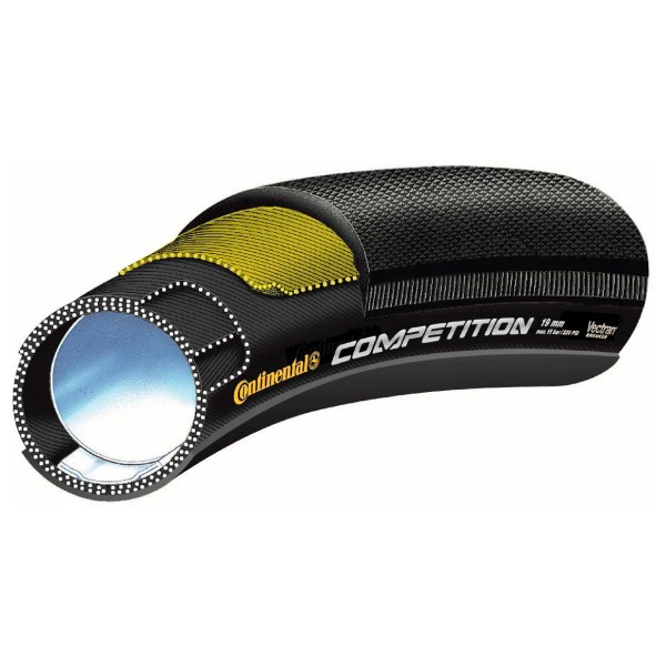 Continental  28'' x 25 mm Competition TT Tubular Skin - Cyclocross-banden, zwart