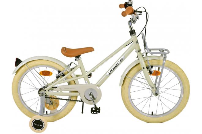 Volare Kinderfahrrad Melody Fahrrad für Mädchen 18 Zoll Kinderrad Sandfarben