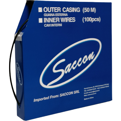 Saccon Dx44005c box buitenkabel 4mm versnelling 50 meter zwart