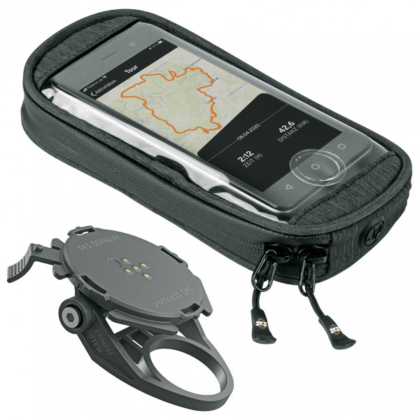 SKS  Set Compit Stem & Com/Smartbag - Stuurhouder zwart
