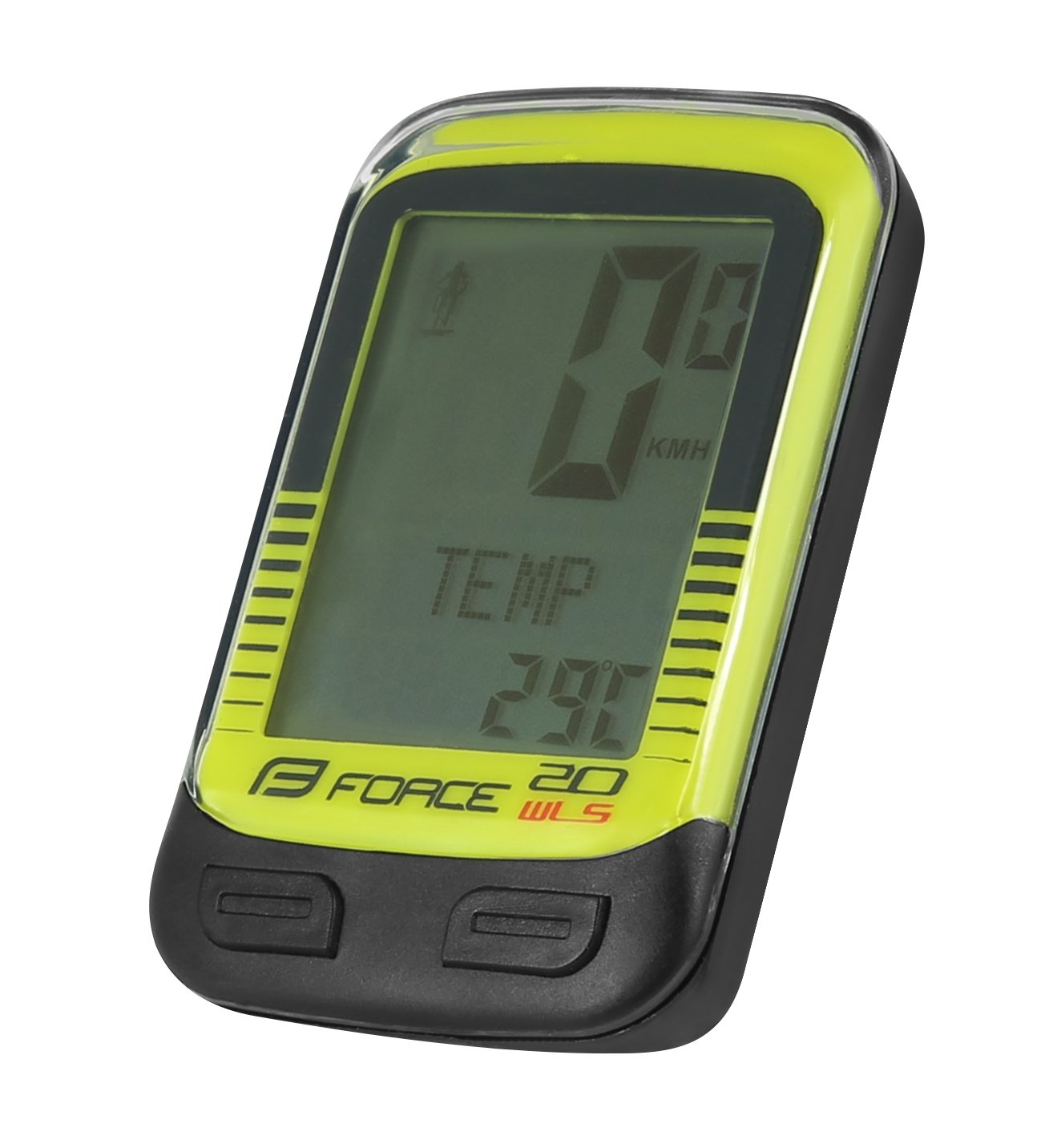 Force WLS 20 Cycling Computer Wireless Fluo