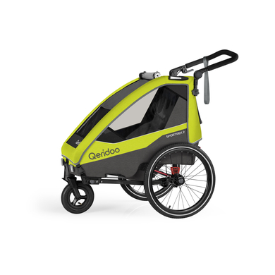 Qeridoo Sportrex2 kinderfietskar Limited Edition Lime Green