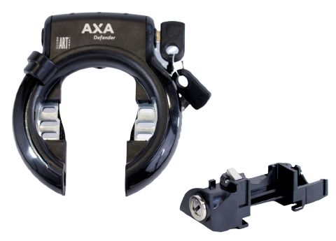 Axa Defender slot met accu slot zwart