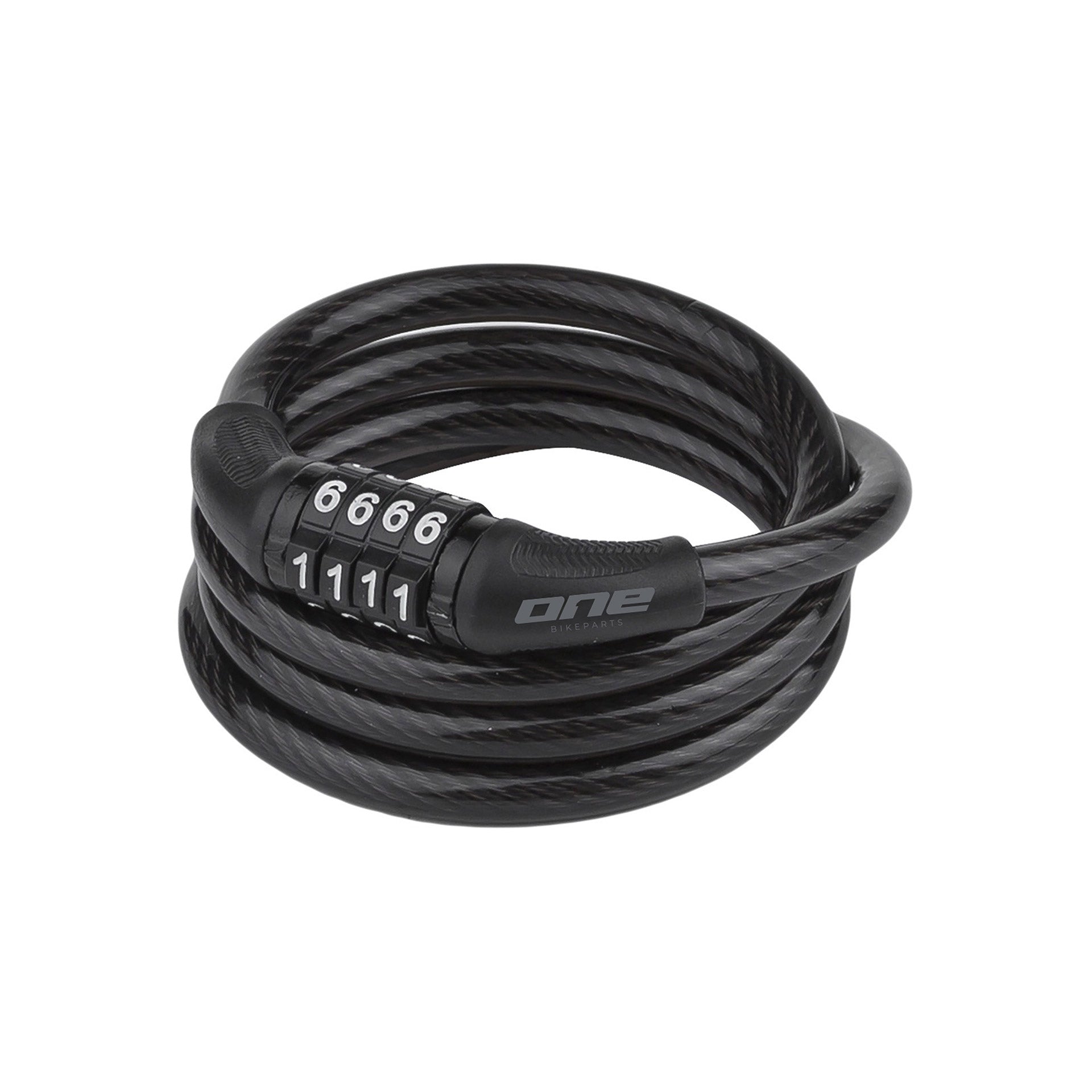 ONE kabelcijferslot 8100 8mm/100cm black/grey