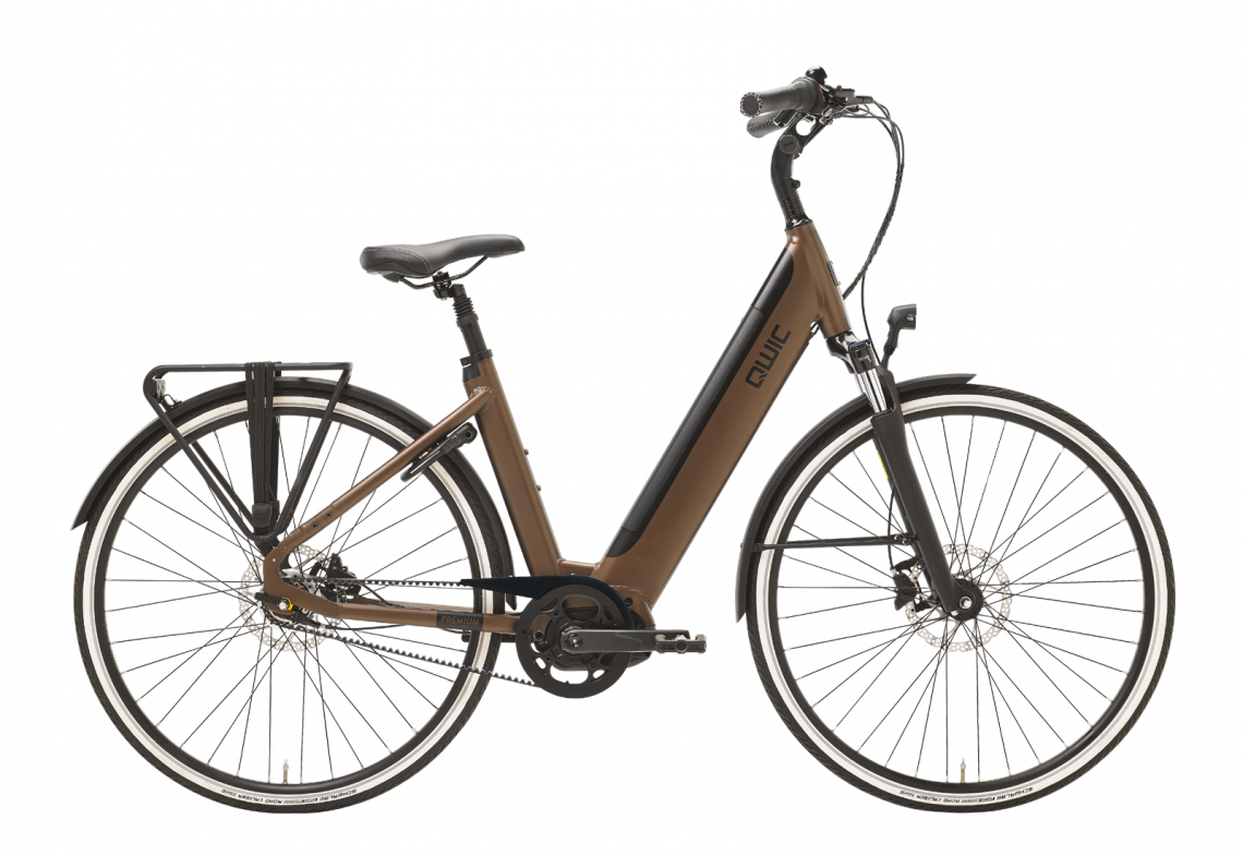 Qwic Premium I-MN7+ Belt 2024 Dames Elektrische Fiets E-bike Walnut Brown 49 Cm +€250 Inruilkorting
