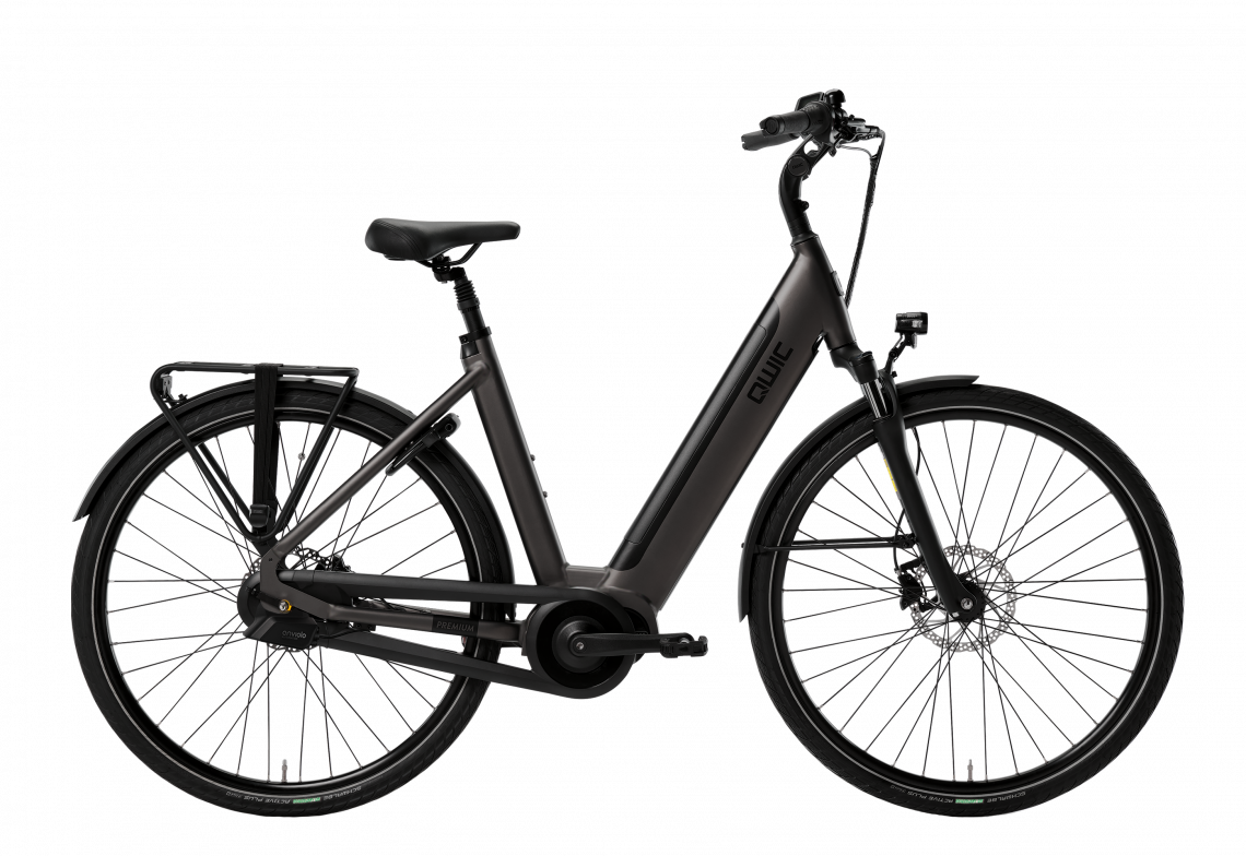 Qwic Premium I-Plus Auto 2024 Dames Elektrische Fiets E-bike Jet Black 54 Cm +€250 Inruilkorting