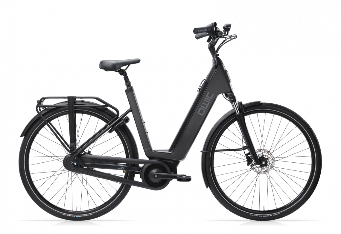 Qwic Mira Daily N7 2024 Dames Elektrische Fiets E-bike Jet Black 48 Cm +€250 Inruilkorting