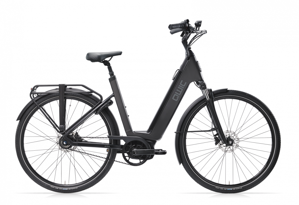 Qwic Mira Tour N7 2024 Dames Elektrische Fiets E-bike Jet Black 60 Cm +€250 Inruilkorting