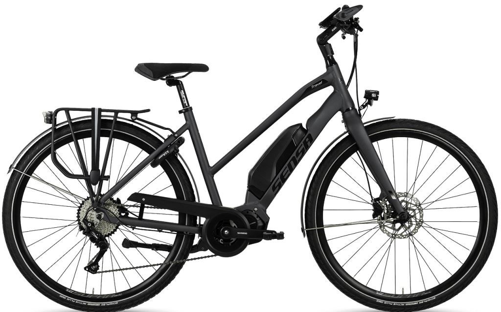 Sensa Travel Power V10 Dames Elektrische Fiets E-bike Matt Solid Grey 57 Cm +€200 Inruilkorting