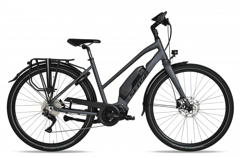 Sensa Travel Power V10 2023 Dames Elektrische Fiets E-bike Matt Solid Grey 48 Cm +€150 Inruilkorting