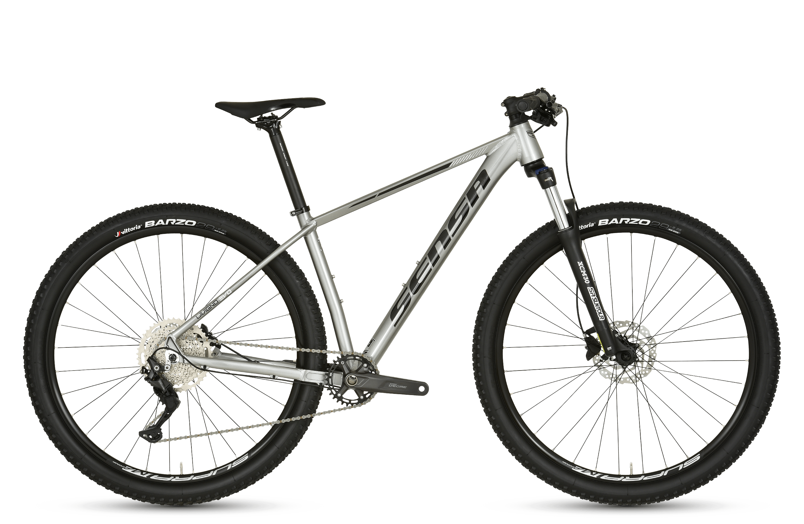 Sensa Livigno Evo Tour 29 2024 Heren Mountainbike Shiny Speedy Silver 15 Inch +€50 Inruilkorting