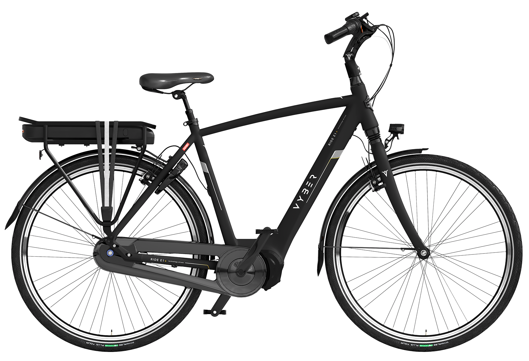 Vyber Ride E1+ 2024 Heren Elektrische Fiets E-bike Matt Black 61 Cm +€150.00 Inruilkorting