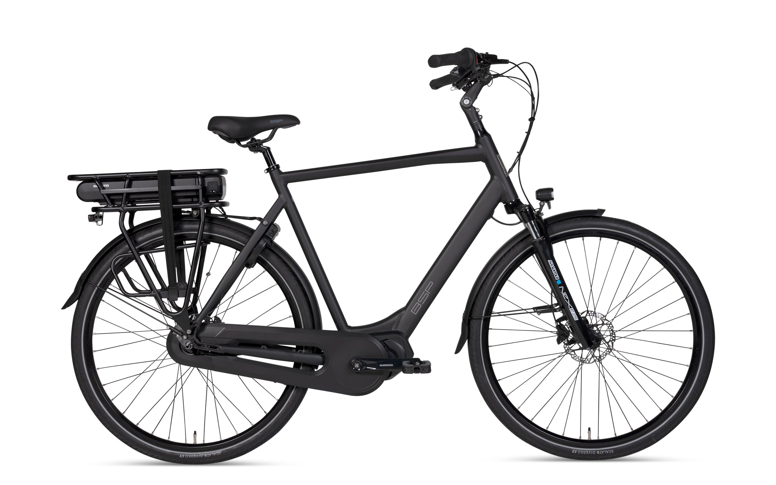 BSP Boozz E N7 Heren Elektrische Fiets E-bike Dark Oak Matt 61 Cm +€100 Inruilkorting