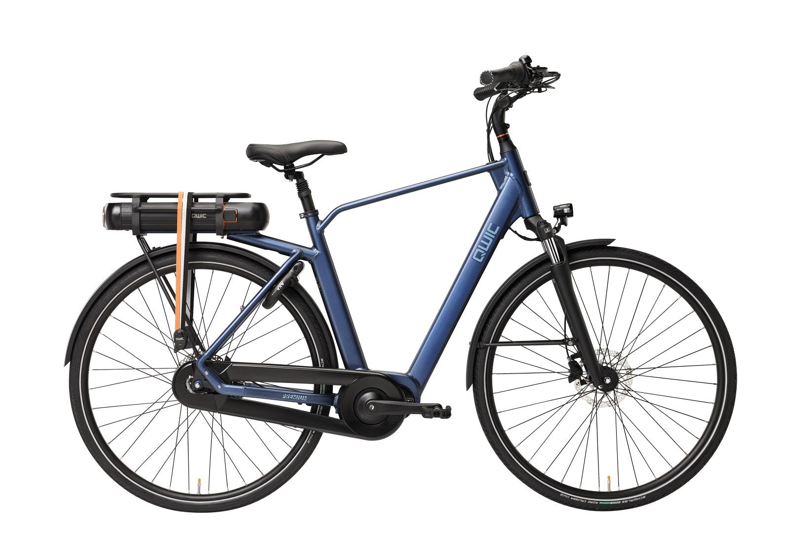Qwic Premium MN7D+ 2024 Heren Elektrische Fiets E-bike Midnight Blue 54 Cm +€200 Inruilkorting