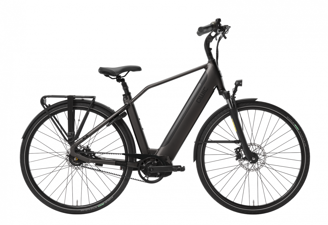 Qwic Premium I-MN7+ Belt 2024 Heren Elektrische Fiets E-bike Jet Black 54 Cm +€250 Inruilkorting