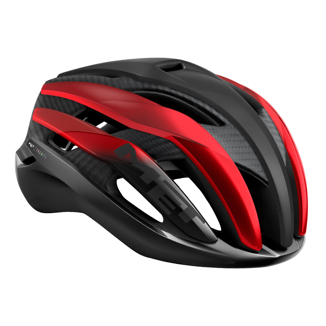 MET Trenta 3K Carbon Bicycle Hel Black/Red