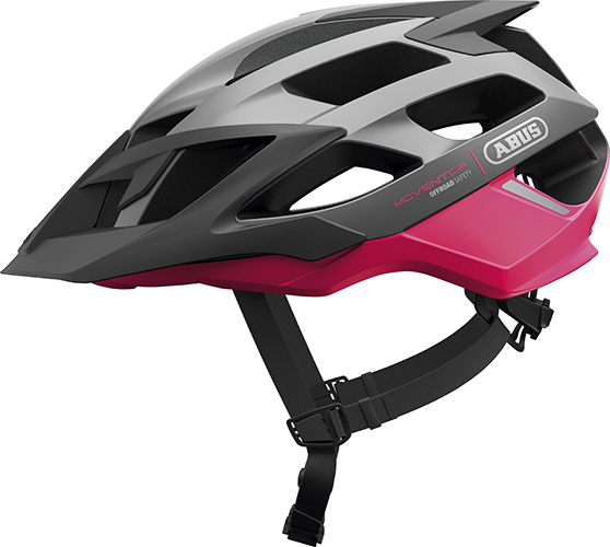 ABUS Moventor Fuchsia Pink MTB Bicycle Helmet