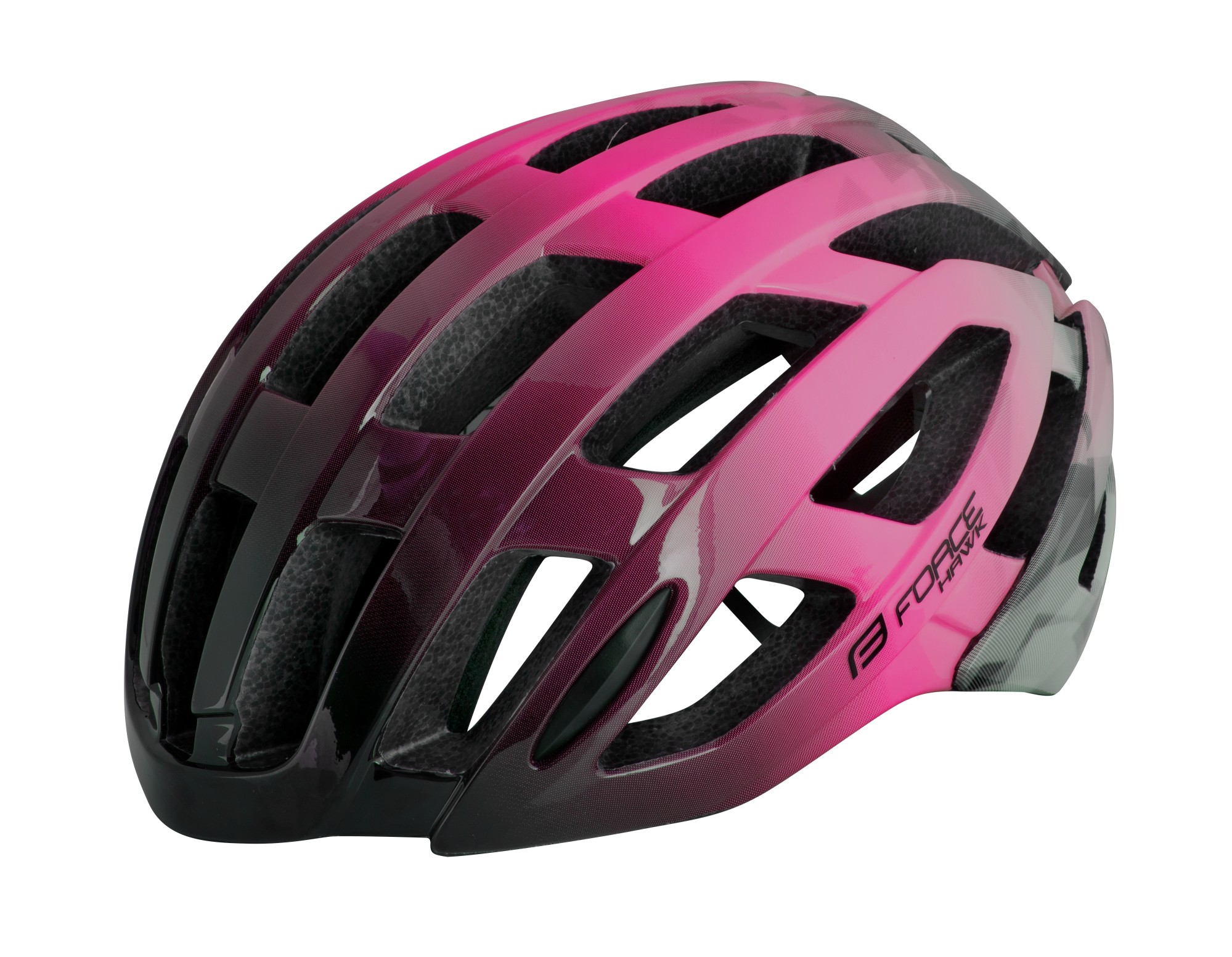 Force Hawk Bicycle Helmet Black/Pink