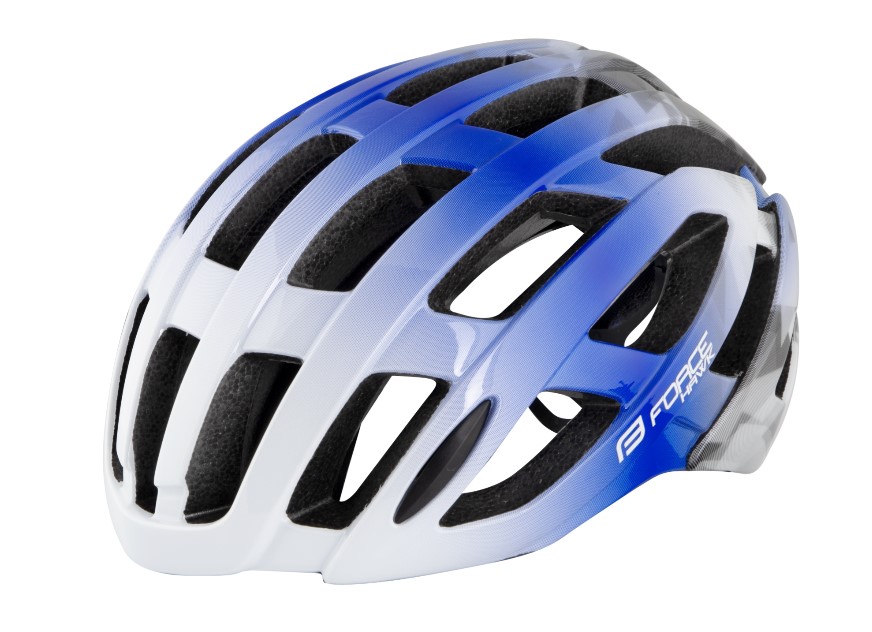 Force Hawk Bicycle Helmet White / Blue