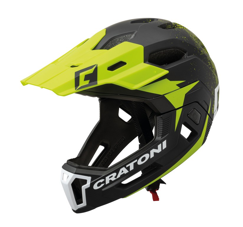 Cratoni C-Maniac 2.0 MX MTB Helmet Black/Lime