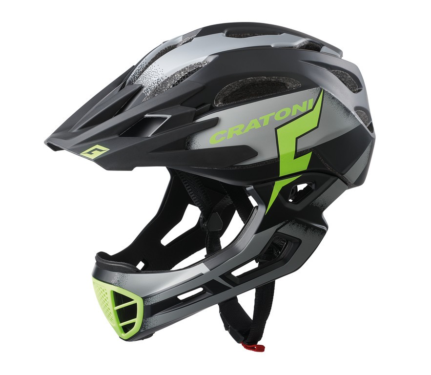 Cratoni C-Maniac Pro 2in1 MTB Fullface Helmet Black/Lime