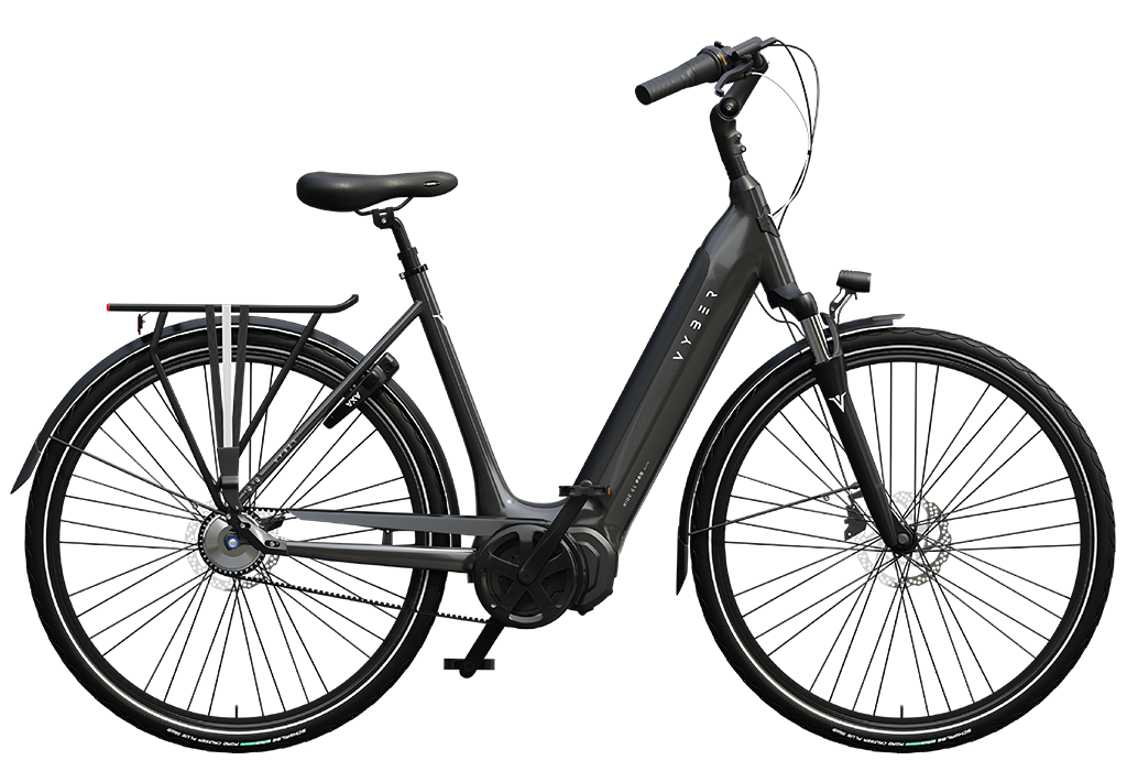Vyber Ride E1 Pro Belt 2024 Dames Elektrische Fiets E-bike Shiny Pearl Grey 49 Cm +€150.00 Inruilkorting