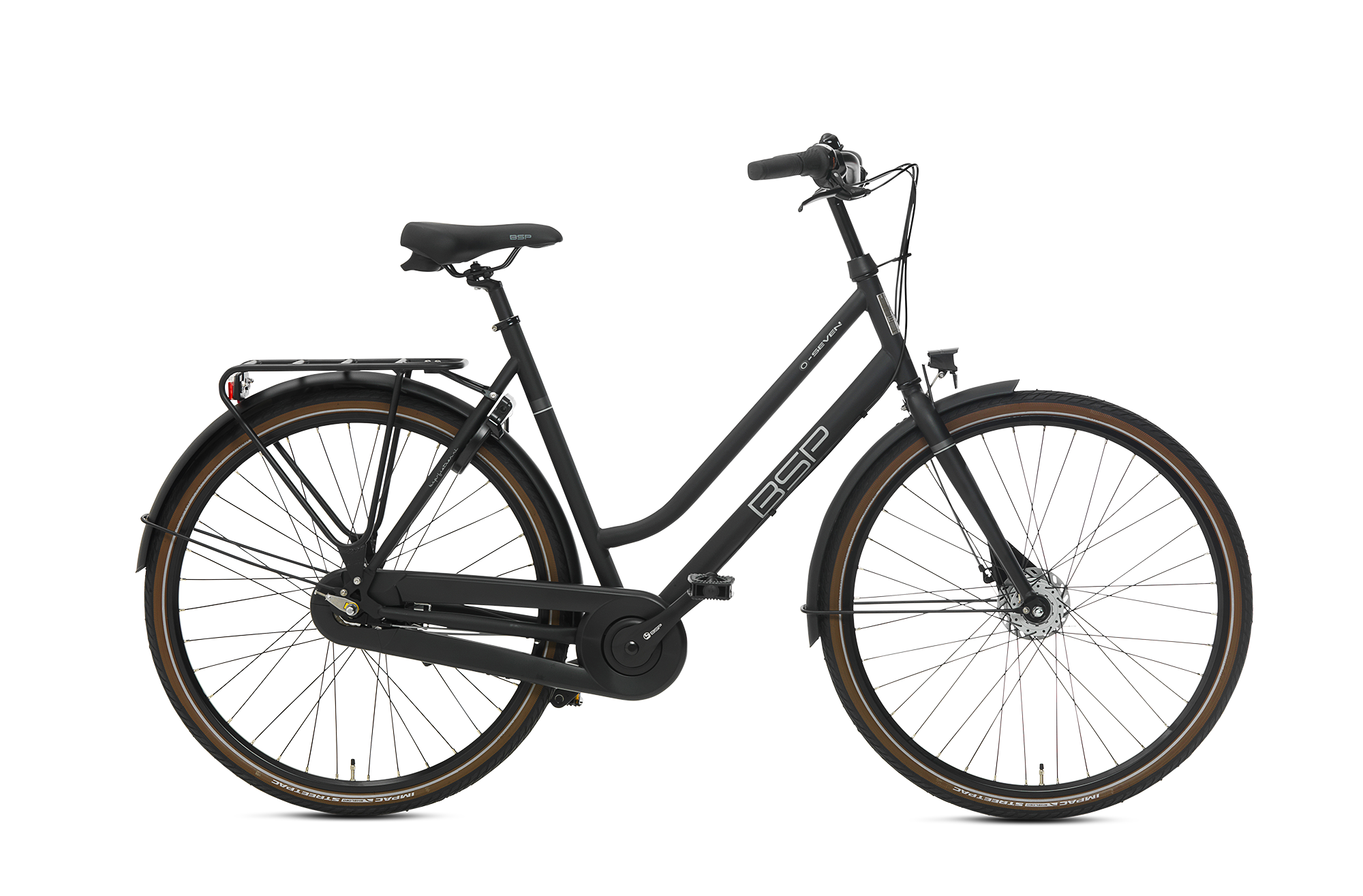 BSP O-Seven N7 2023 Dames Elektrische Fiets E-bike Black Matt 47 Cm