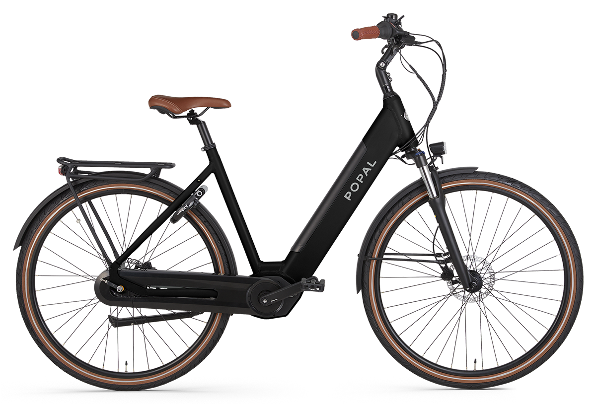 Popal Novel N7 2024 Dames Elektrische Fiets E-bike Black Matt 47 Cm +€150 Inruilkorting
