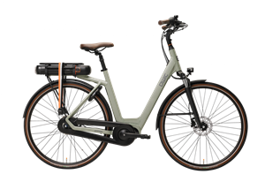 Qwic Premium MN7D+ 2024 Dames Elektrische Fiets E-bike Khaki Green 59 Cm